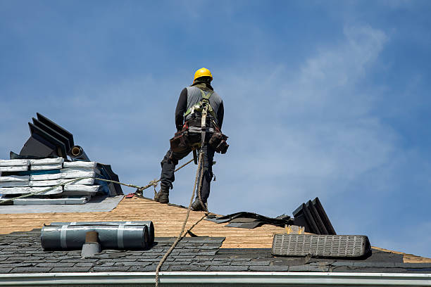 Professional Storm Damage Roof Repair technician working in Gladstone, NJ